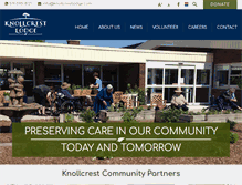 Tablet Screenshot of knollcrestlodge.com